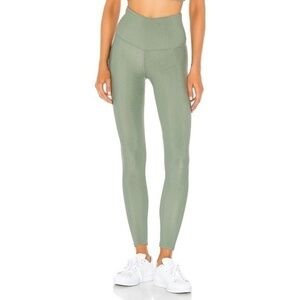 Strut This Kendall Ankle Pant Leggings Sage Rib One Size